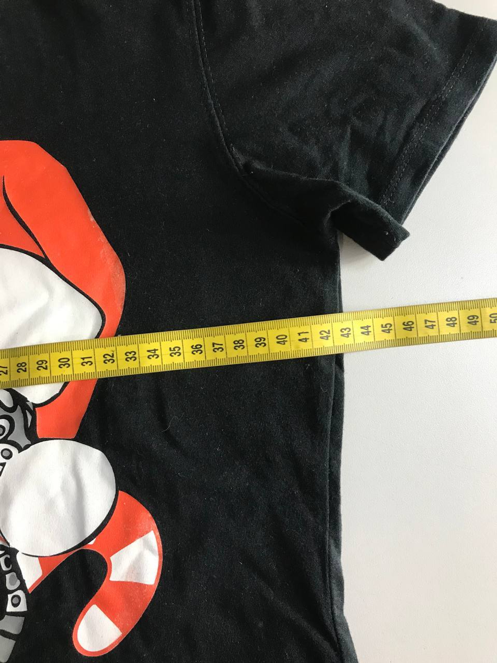 Футболка со стильным принтом, маркировка М, визуально на 46 размер