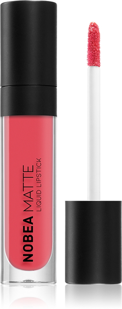 NOBEA Day-to-Day Matte Liquid Lipstick - Матовая жидкая помада оттенок Raspberry Red #M06, 7 ml