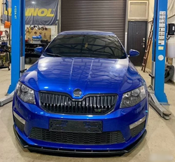 Сплиттер переднего бампера Skoda OctavIa A7 RS