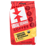 Equal Exchange, органический кофе, в зернах, полная городская обжарка, без кофеина, 340 г (12 унций)