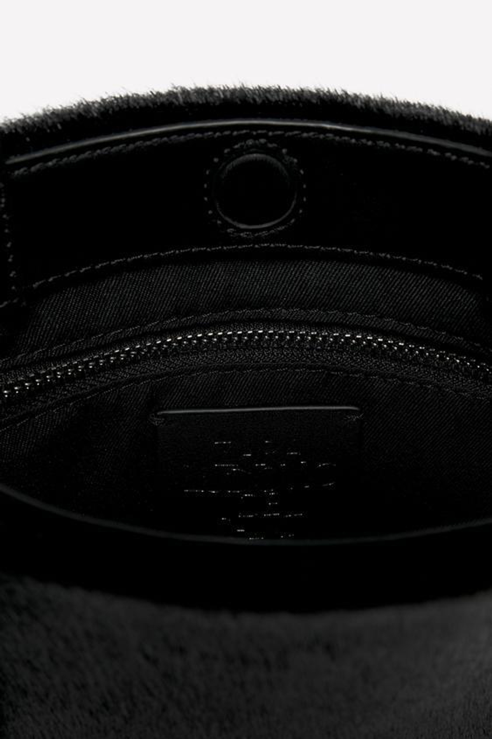 ZARA Х LUDOVIC DE SAINT SERNIN КОЖАНАЯ СУМКА С ШИПАМИ, ЧЕРНЫЙ