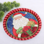 Поднос жестяной 32см «Веселый Дед мороз»