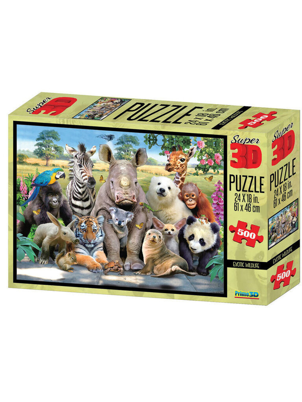 Пазл 3D 500 дет. 61*46см "Экзотическая живая природа"