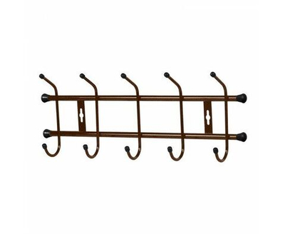 Вешалка настенная Крючки для одежды в прихожую и кухню металлические Nika медный антик АРТ ВН5/А