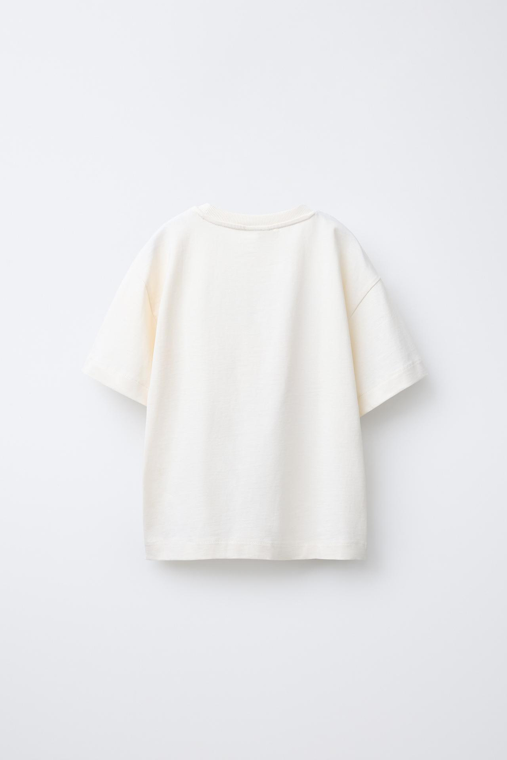 ZARA ФУТБОЛКА С ПРИНТОМ «ФРУКТ», ЭКРЮ