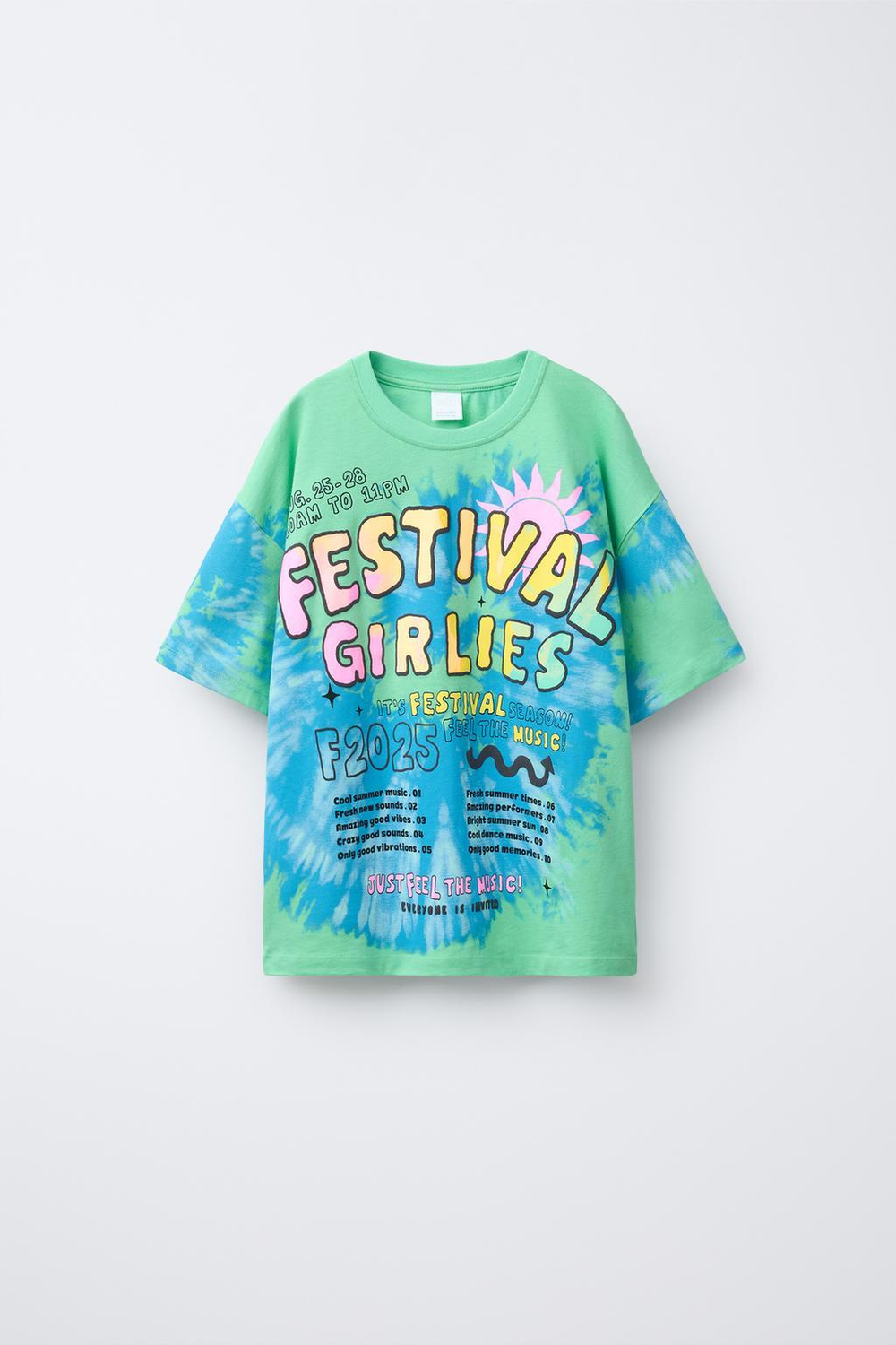 Футболка tie dye с текстом