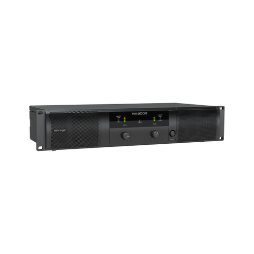 BEHRINGER NX3000 - ультра компактный усилитель, 2 x 1500 Вт/2 Oм, 2 x 900Вт/4 Oм, 2 х 440 Вт/8 Ом