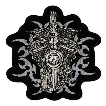 Нашивка Мотор в узоре (120 х120)