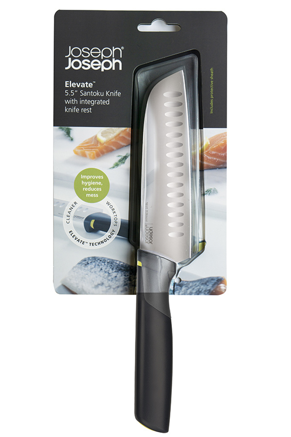 Нож сантоку elevate, 14 см, желтый