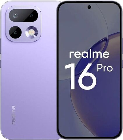6.78" Смартфон REALME 16 Pro 12/512Gb,  RMX5120,  NFC,  AMOLED,  144Гц,  7000мAч,  сиреневый
