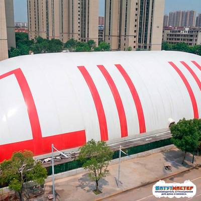 Крытый ледовый каток в надувном куполе «Север», 58×26×13 м