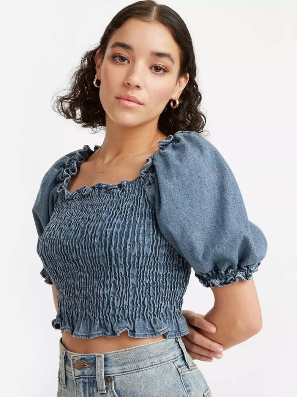 Блуза женская LEVI'S Rey Smocked Ss Blouse