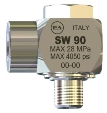 Поворотная муфта угловая PA SW 90, 3/8внеш - 3/8внут, 280 бар, нерж.