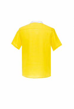 Рубашка с коротким рукавом жёлтая 02-07-23 SS men