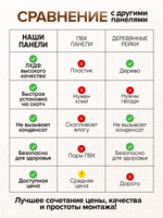 Декоративные самоклеющиеся панели для стен "Орбис", Табак на черном