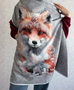 ЗИМНЯЯ ЛИСА - Футер 2х-нитка с лайкрой, компакт пенье (ДЖ69 Маша) (к0 незначительно испачкан с изнанки)