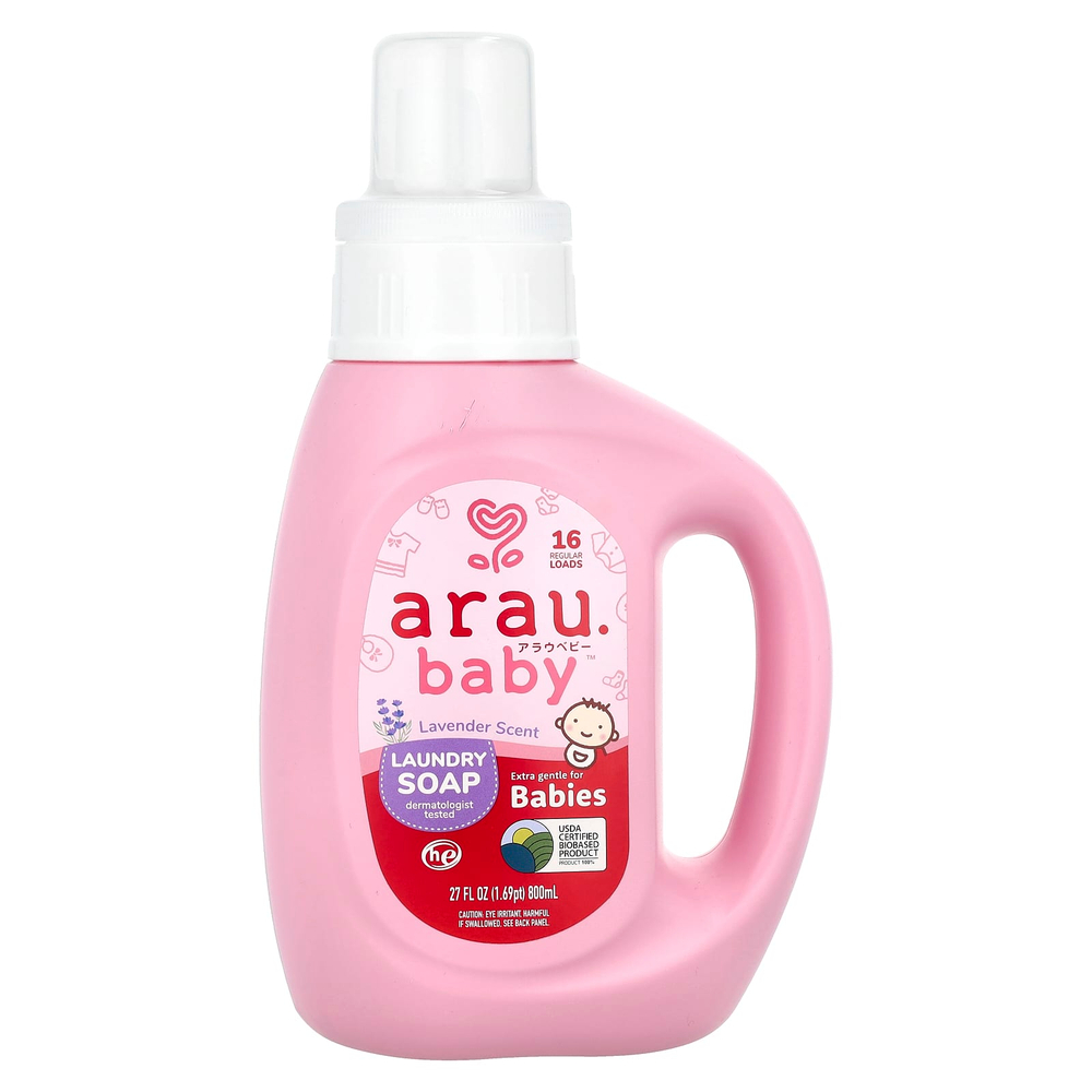 arau.baby, Мыло для стирки, лаванда, 800 мл (27 жидк. унц.)