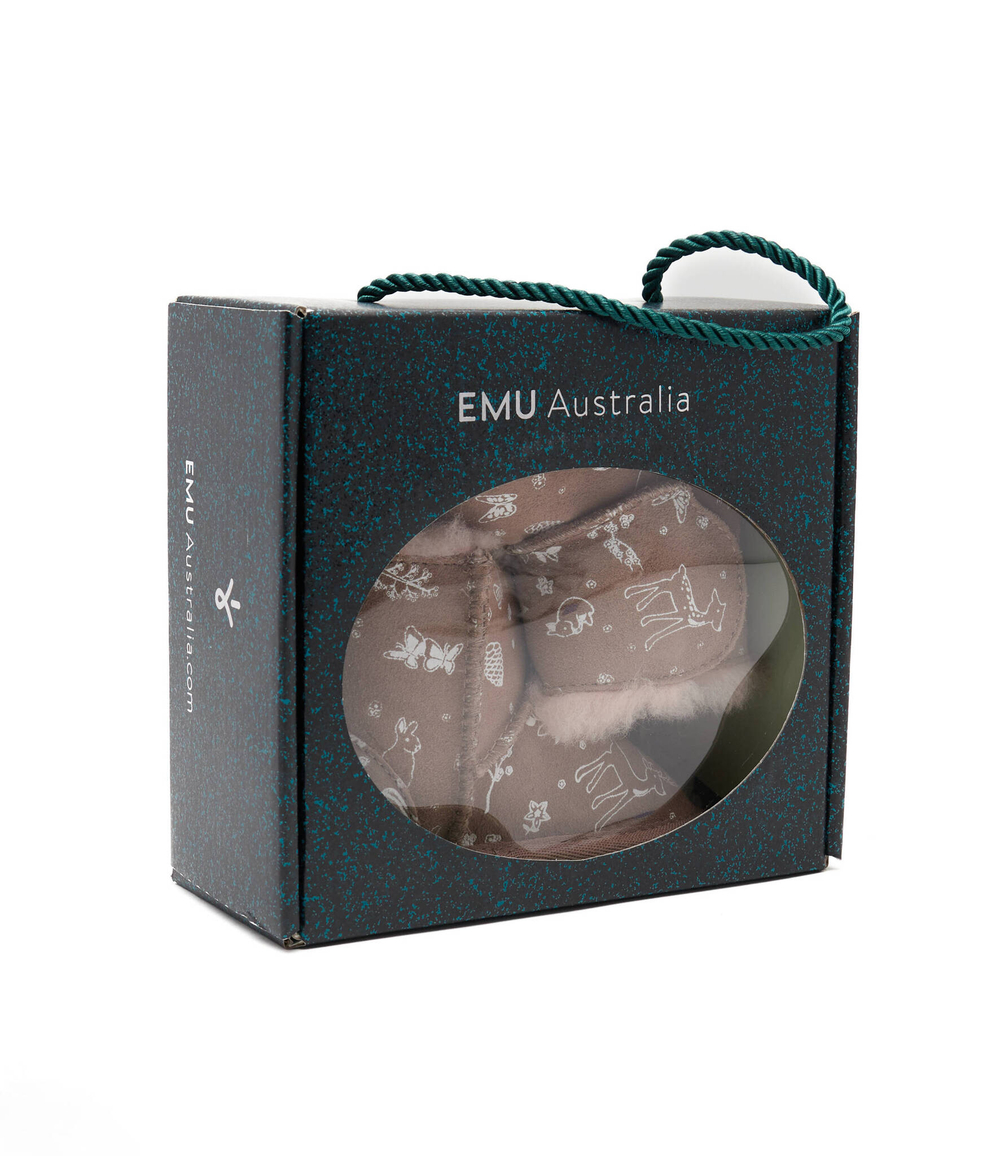 Кожаные угги woodland toddle EMU Australia - коричневый(B12765)