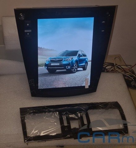Магнитола для Subaru 2012-2018 Forester 4 SJ, Impreza GJ, XV GP - Carmedia ZF-1072-Q6 вертикальный монитор 10.4" в стиле "Тесла" на Android 11, Snapdragon, CarPlay, 4G SIM-слот, 8/128Гб