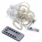 Гирлянда для дома ЗАНАВЕС «Бриллиант» ш3* в3 м 300 ламп LED, 8 реж, с подвесами и пультом д/у, IP-40, Синий