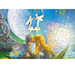 Глициния луны (Wisteria moon) от DAVICI - деревянный пазл с деталями разных формы, картина настоящего художника, которую вы собираете сами