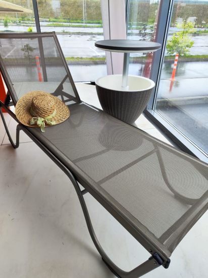 Комплект из 2 шезлонгов Ankara серый Турция