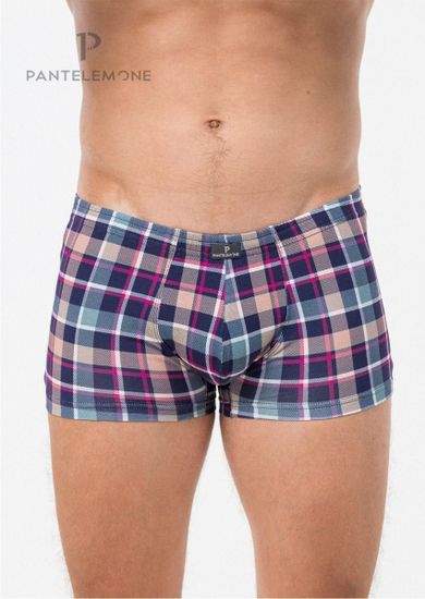 Трусы мужские боксеры Pantelemone PMH-1484, клетка разноцветная