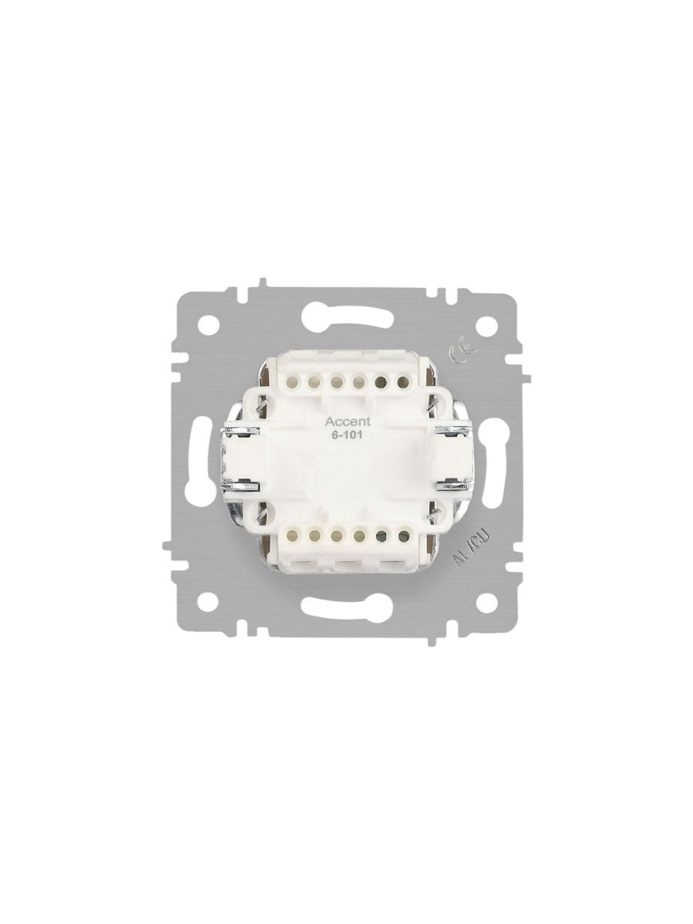 Выключатель 1-кл. СП Accent 6-101-05 10А IP20 250В AL/CU антрацит Intro Б0063458
