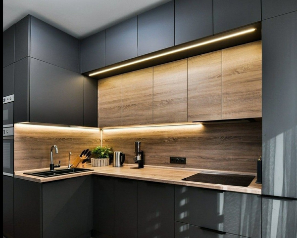 Примеры современных дизайнов кухонь из интернета