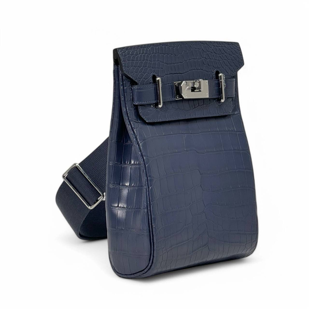 Сумка-слинг Hermes из кожи крокодила, арт. 477461755