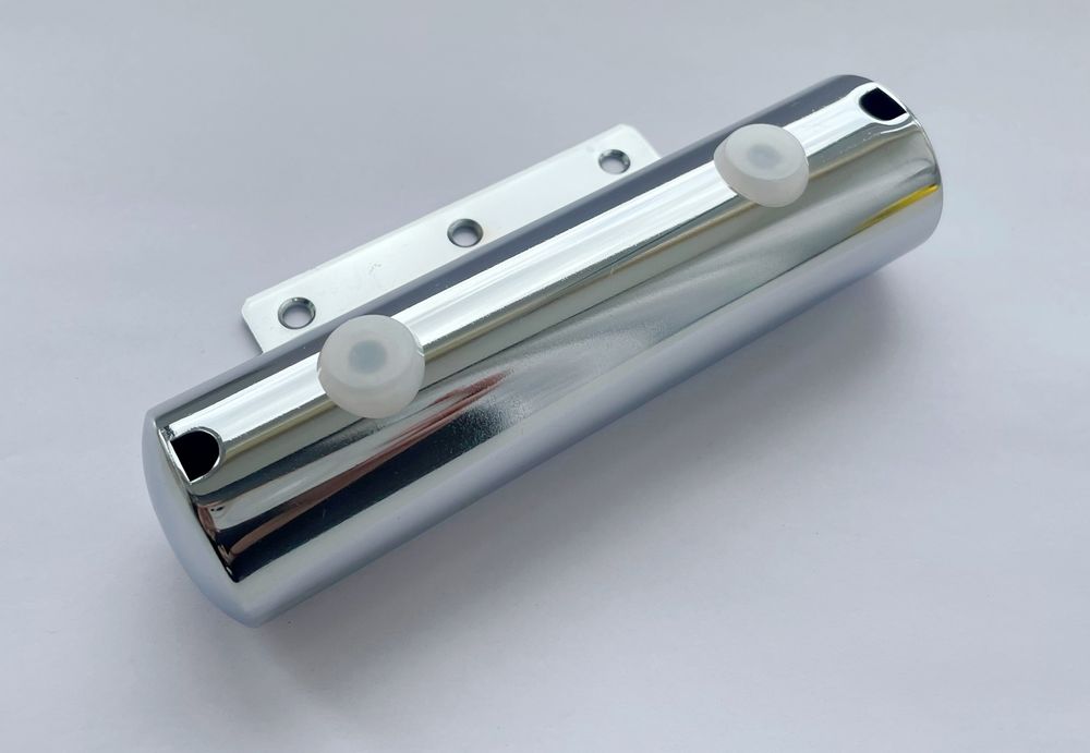 Ножка опора хром мебельная валик D40 L170 металл