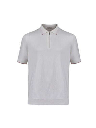 Поло с коротким рукавом на молнии Atelier Portofino