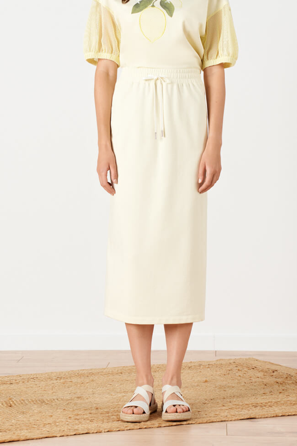 4880 Юбка женская (сливочный)