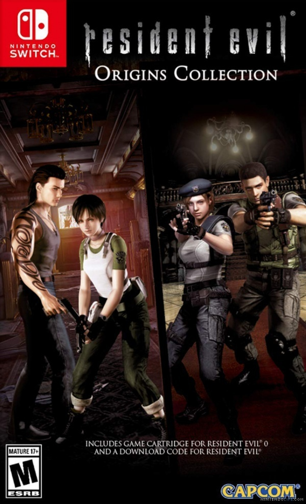 Resident Evil Origins Collection (USA) (картридж для Nintendo Switch, USA регион, полностью на английском языке)
