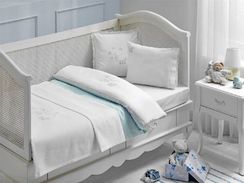 Детское  постельное белье  STORK BEBE голубой Турция