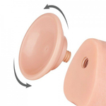 Фаллоимитатор Lovetoy Sliding Skin (24×4,3 см) с двойным покрытием телесный