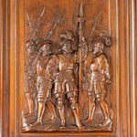 Буфет с рыцарской тематикой в стиле Генриха II