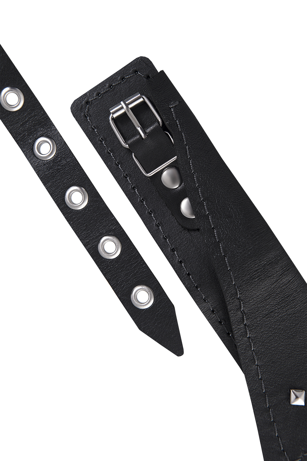 Ошейник-воротник с поводком Pecado черный