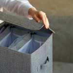 Корзина для белья с тремя съёмными мешками