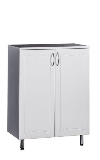 Тумба напольная Стиль-60 2 дв белая 600х816х316