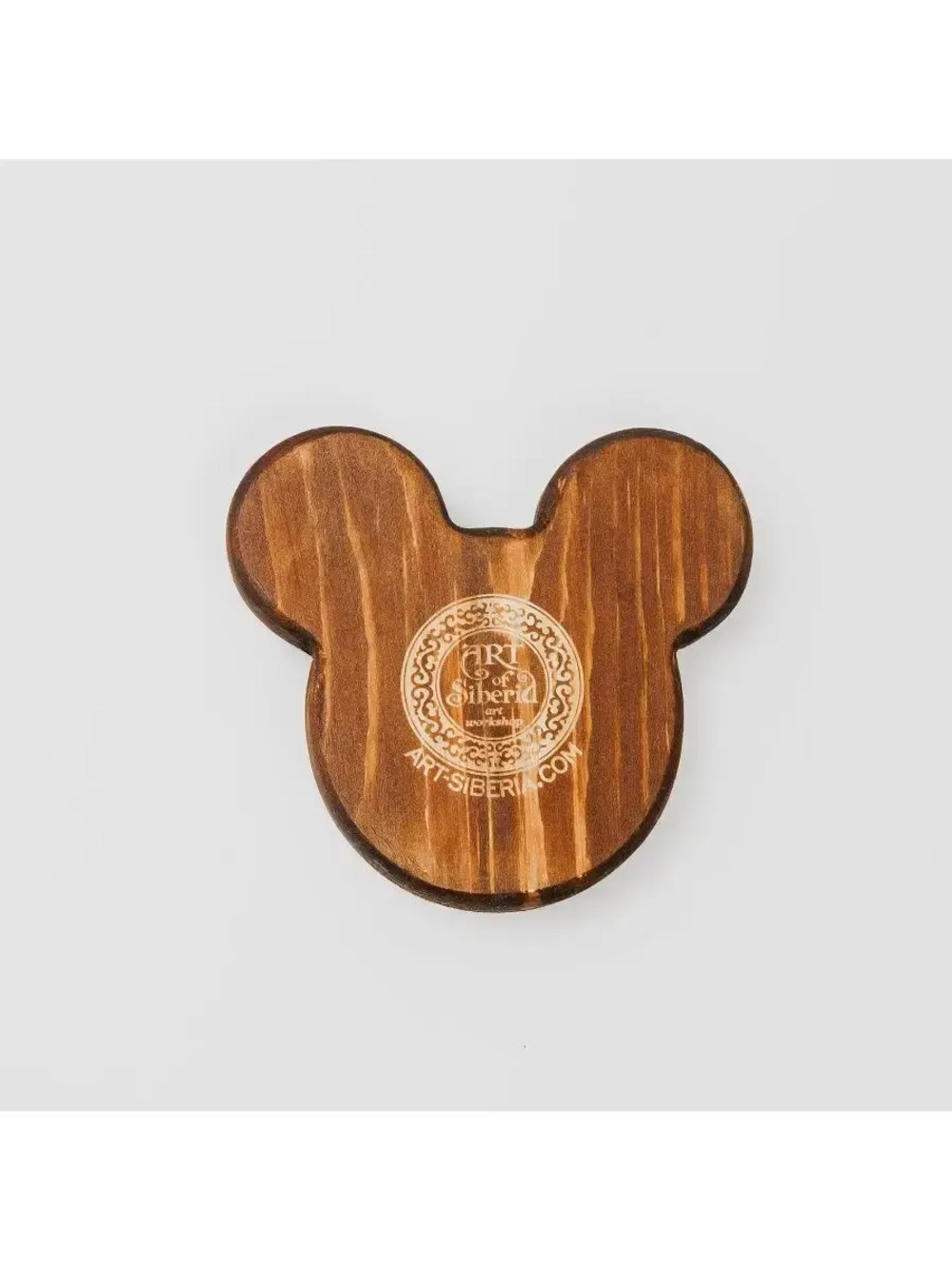 Деревянная менажница "Микки Маус" из кедра