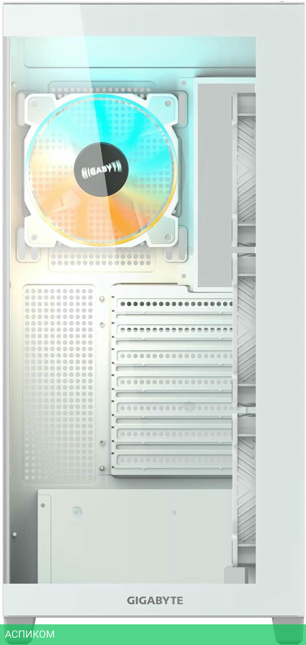 Корпус Gigabyte C500 Panoramic Stealth Ice без БП белый (GB-C500PI ST)