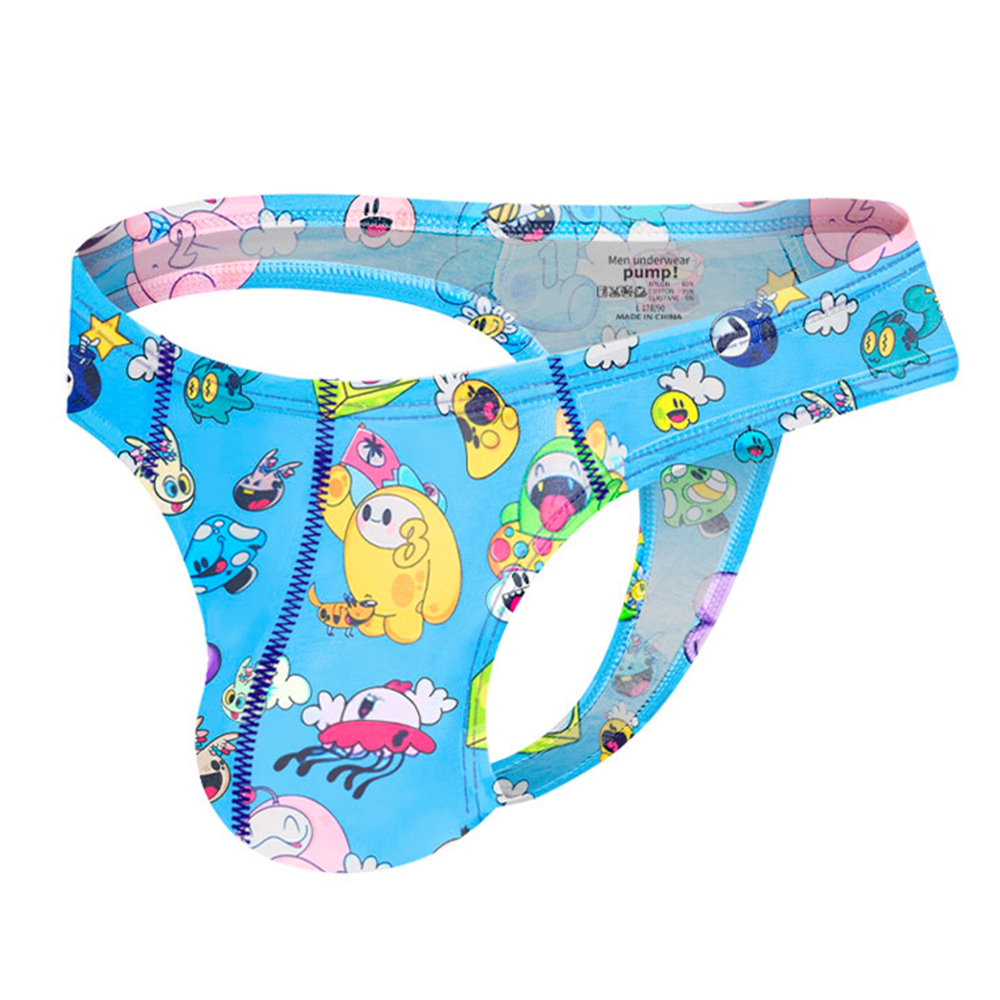 Мужские трусы стринги голубые PUMP! MP2993-17