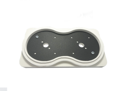 Платформа теневая чёрная круг DUO под светильник Art GX53 215х120х15мм