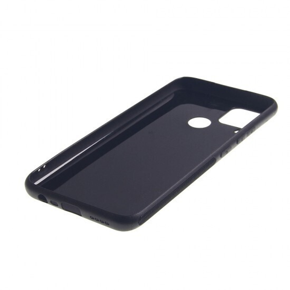 Чехол ТПУ карбон для Realme C15, 011068 Черный