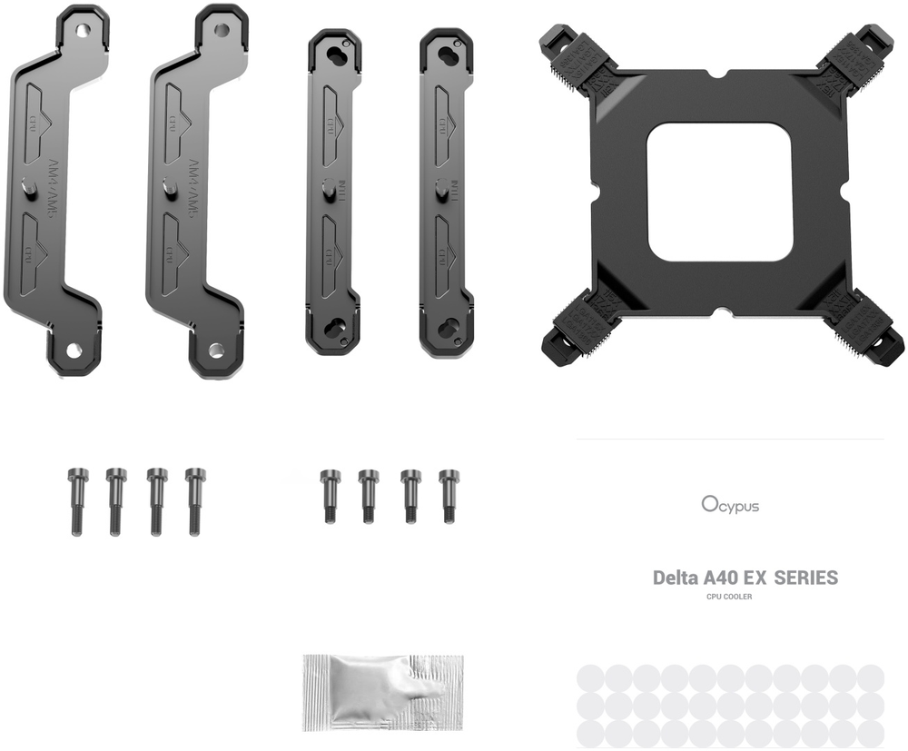 Ocypus Delta A40 EX BK ARGB, Delta-A40-BK1NAWN00E-GL черный