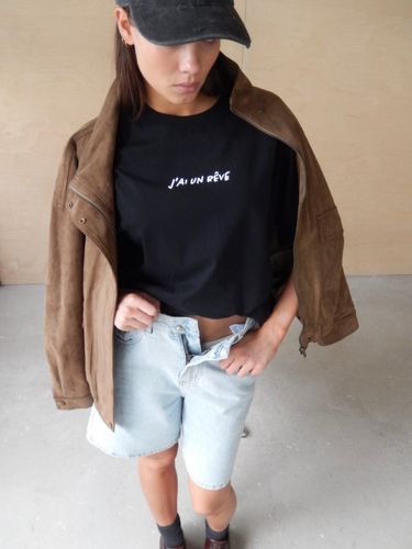 Голубые бермуды из денима