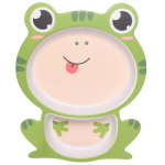 Набор детской посуды из бамбука 5 предметов «Лягушка»