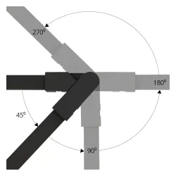 Коннектор поворотный для накладного шинопровода Arte Lamp