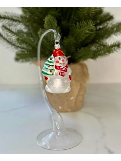 Елочное украшение "Снеговик с елкой"